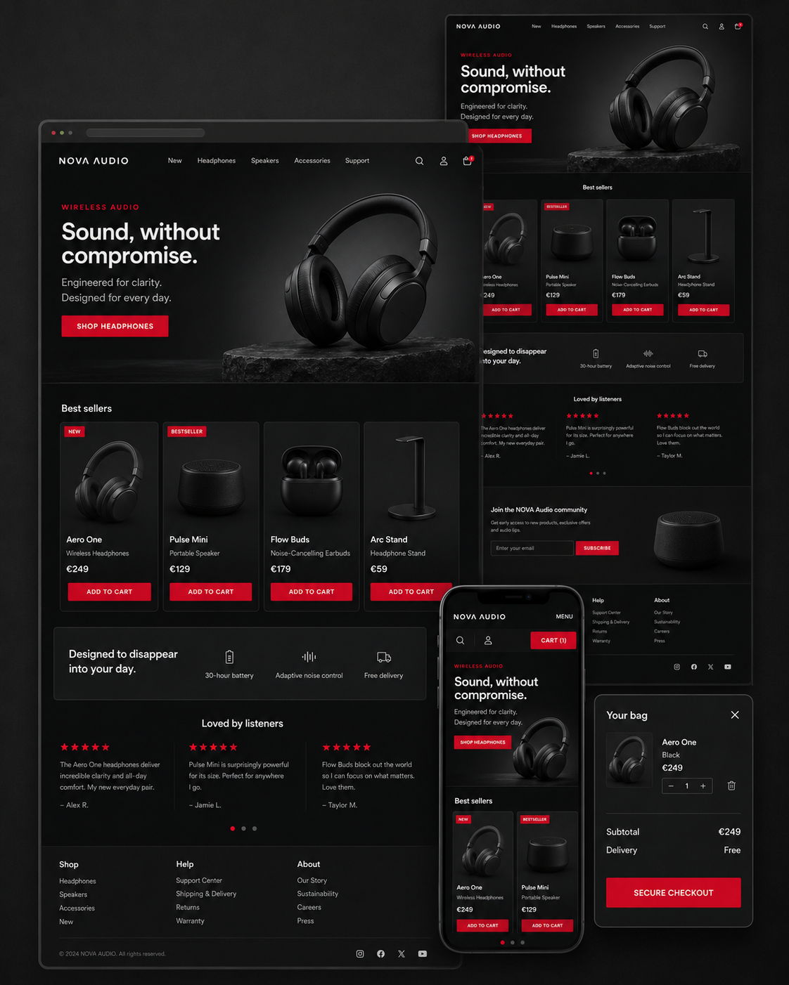 Online stores that make choosing and buying feel obvious.